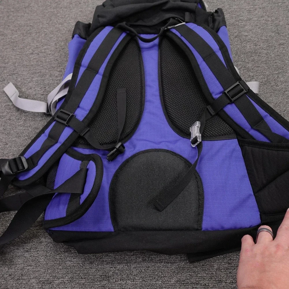 REI HalfDome Shoulder Bag One Size Purple Hiking Pack Padded Straps Nylon 50L